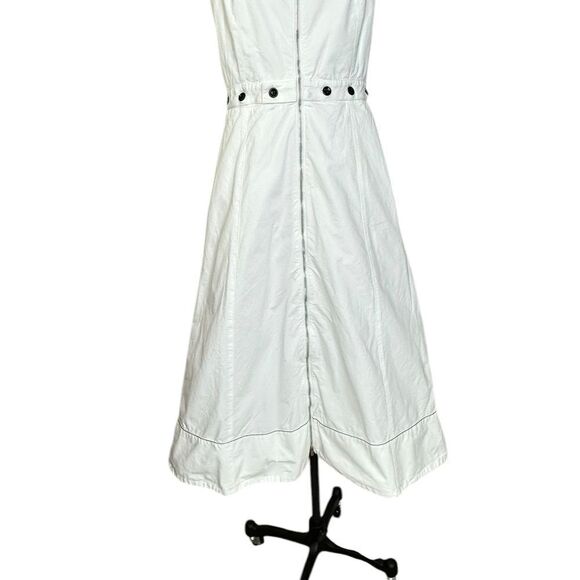 Proenza Schouler White Front Zipper A-line Midi Dress  | Size 8 - Picture 14 of 14